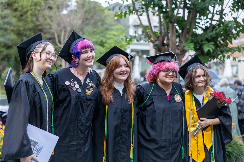 Students celebrate graduating